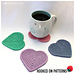 Simple Heart Coasters pattern 