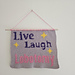 Live Laugh Lobotomy Tapestry pattern 