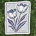 Dancing Tulips - Overlay Mosaic Baby Blanket pattern 