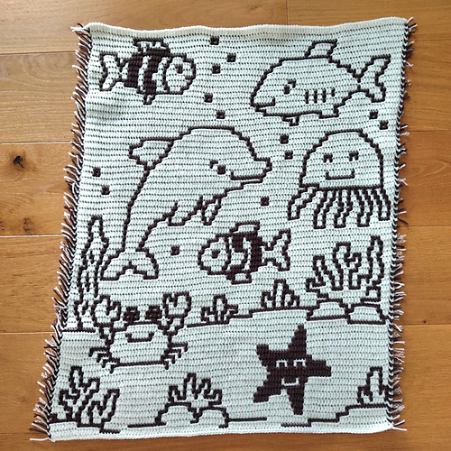 Under the Sea - Overlay Mosaic Baby Blanket