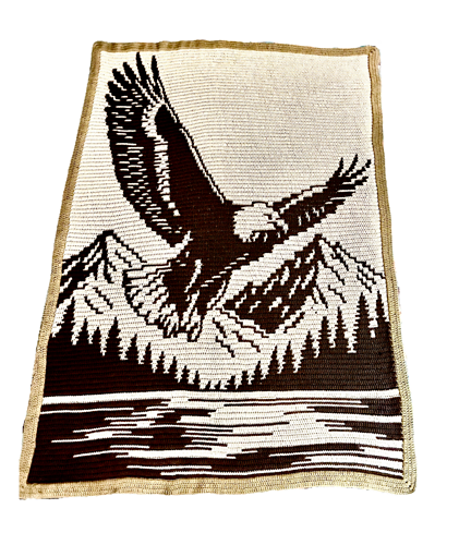 Eagle's Glide - Overlay Mosaic Crochet Blanket