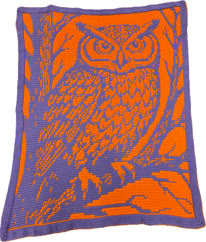 Night Owl - Overlay Mosaic Crochet Blanket 다른 모습 1
