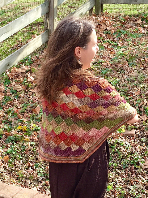 entrelac shawl