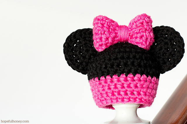 Newborn Minnie Mouse Inspired Hat 