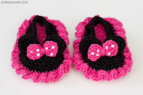 Minnie Mouse Baby Booties photo 2