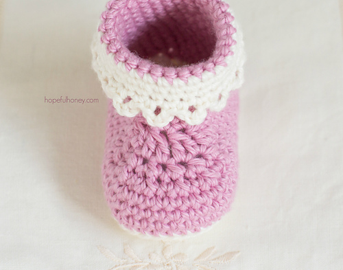 Pink Lady Baby Booties photo 3