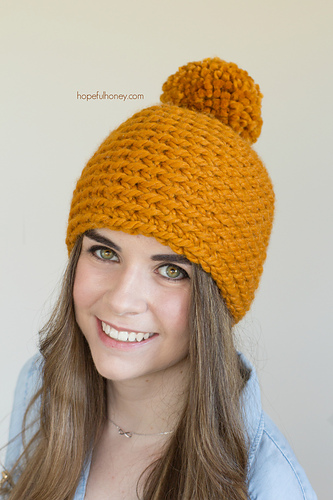 Toffee Apple Pompom Beanie photo 1