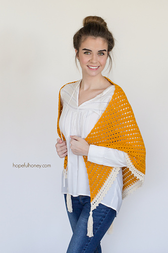 Honey Bird Triangle Scarf photo 2