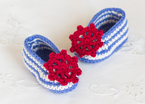 Sailor Baby Booties photo 3