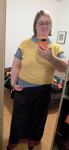 I tried a cropped length but didn't like it after all