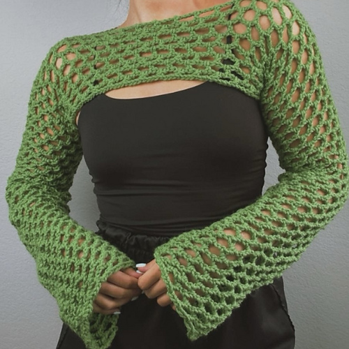 Enkel Meshshrug Top - Elyse Eades