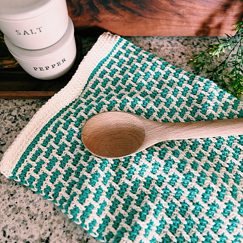 Tunisian Crochet Kitchen Towel
