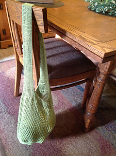 Stretchy! And bounces back nicely when empty! Hemp yarn!