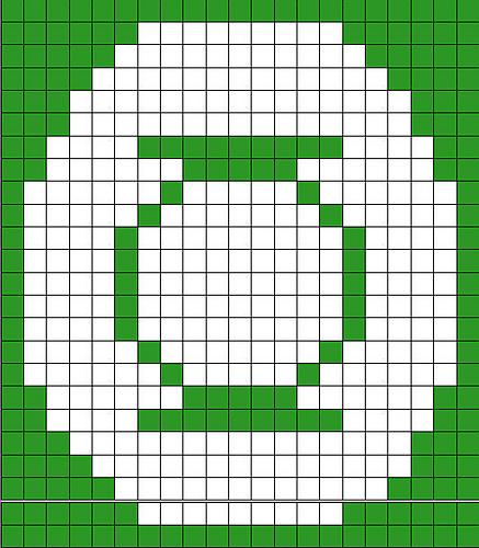Ravelry: Green Lantern Logo Chart pattern by Iam 4MAN