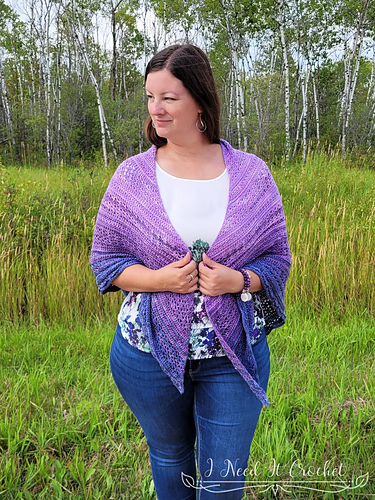 All About That Drape Sjal - I Need It Crochet