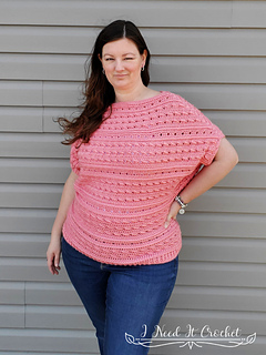 Ravelry: Breezy Batwing Tee pattern by I Need It Crochet