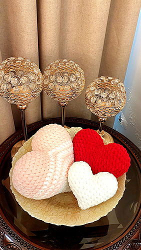 Velvet Crochet Heart