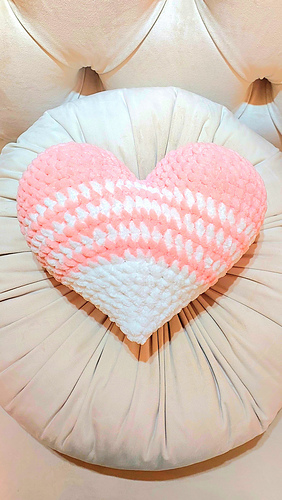 Velvet Crochet Heart