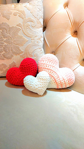 Velvet Crochet Heart