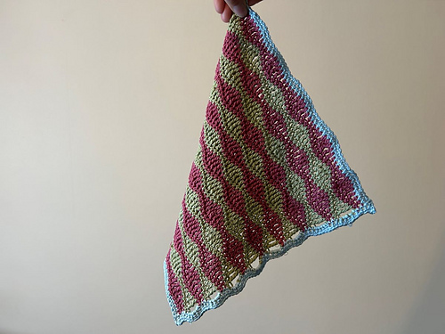 Medium Wave Crochet Washcloth photo 5