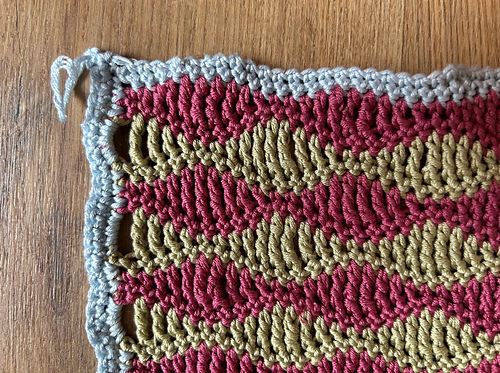 Medium Wave Crochet Washcloth photo 3