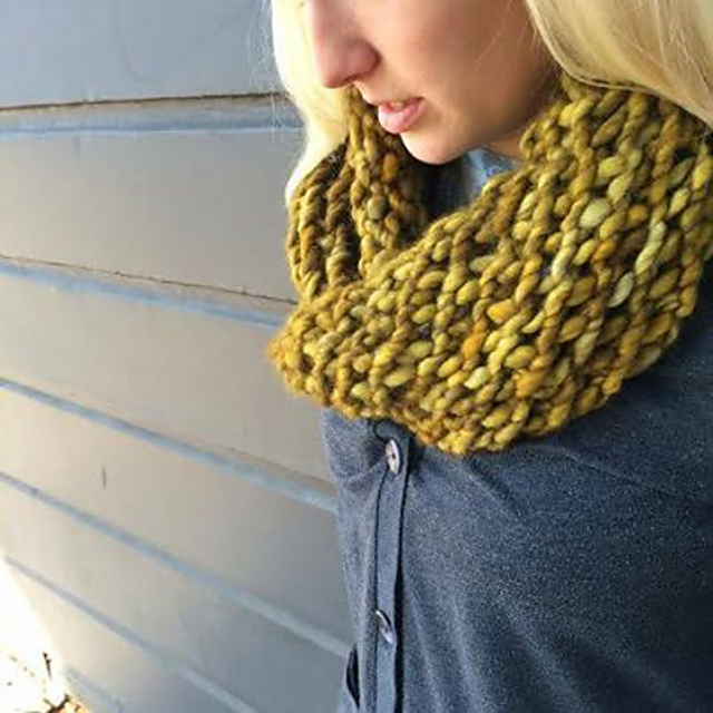Ravelry Twisted Cowl pattern by Allison Isaacs of ImagiKnit