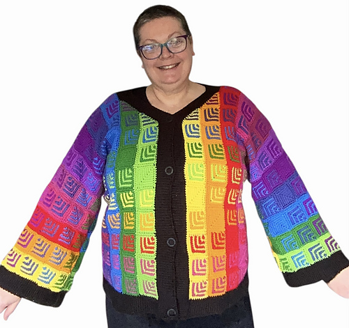 Mitred  Rainbow kimono