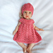 Lace Dress and Hat for Dolls pattern