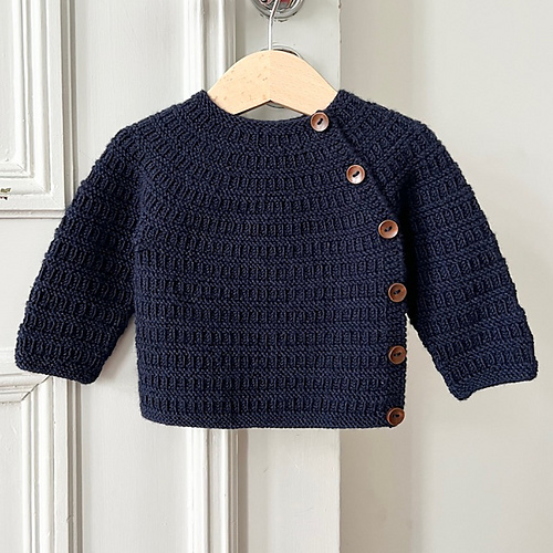 Sorgenfri foldover jakke Light 28st/10cm - Guri Pedersen