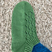 Dragon Scale ankle socks pattern