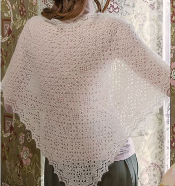 Ravelry: Classic Gossamer Triangular Shawl pattern by Inna Voltchkova