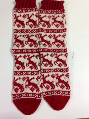 Ravelry: reindeer socks pattern by Sandra Jäger