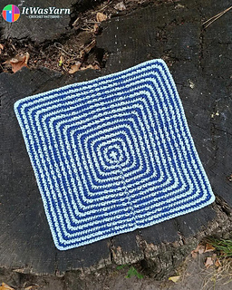 Back of the Orbit crochet square.