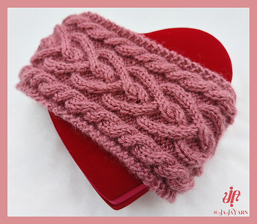 Hjertkabelpannebånd - JaJa Yarn