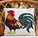 Heirloom Rooster Pillow pattern 