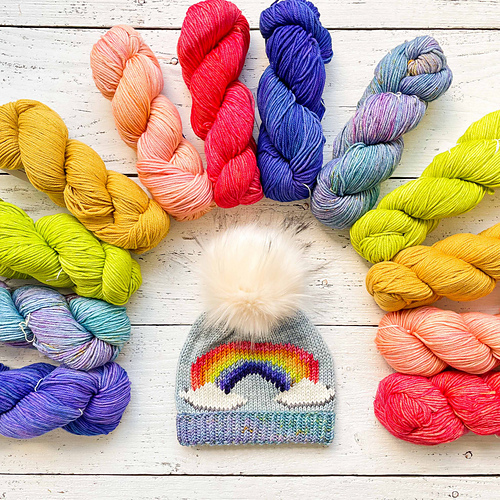 Ravelry: Rainbow Magic Beanie pattern by Noemi Zimmer