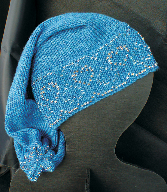 Ravelry Topsy Turvy Beaded Toboggan Hat pattern by Jackie Erickson
