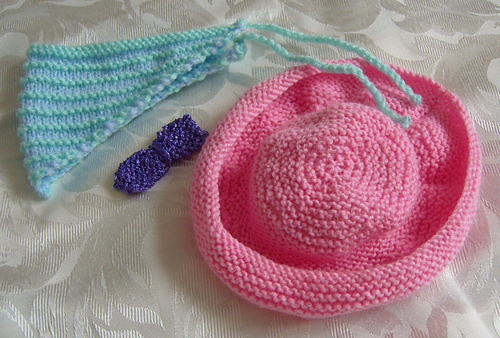Bow, Hat, Headscarf & Bag for 18inch dolls photo 1