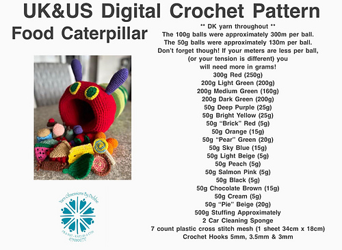 The Hungry Caterpillar Food - Yarn Obsessions by Debbie