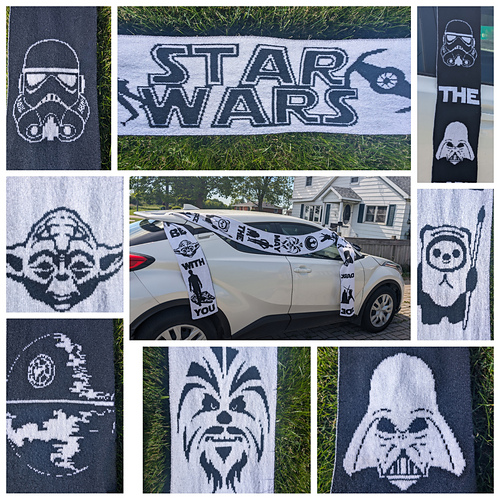 Ravelry: OTKG Star Wars Double Knit Scarf pattern by Jade Johnson