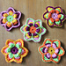 Summer flower application pattern 