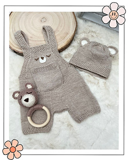 Baby Bear, Teddy Bear Rattle Knitting Pattern 