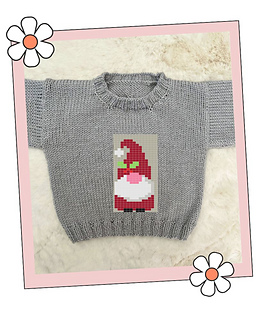 Harold Gonk, Blank Canvas Knitting Chart for Baby Jumper