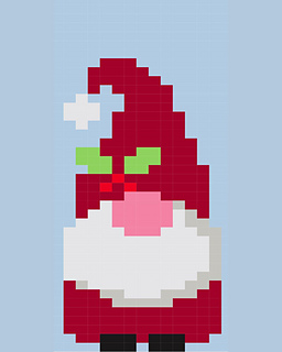 Harold Gonk, Blank Canvas Knitting Chart for Baby Jumper