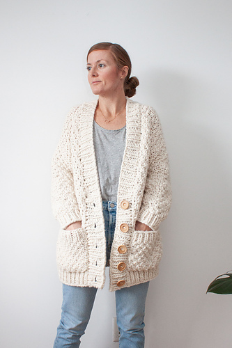 ロージーモンスター fuwamoco handknit cardigan fernwood-cardigan-knit-pattern