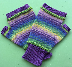 Finished mitts
