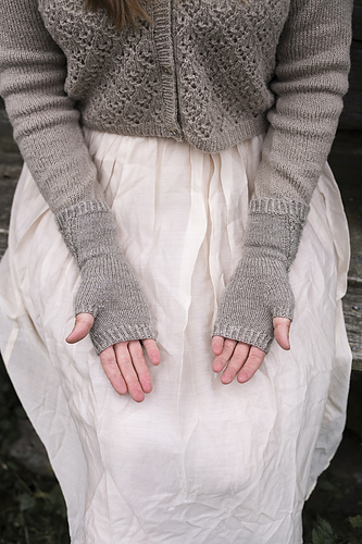 Morgondimma - fingerless mittens photo 4