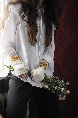 Gullregn - fingerless mittens photo 4