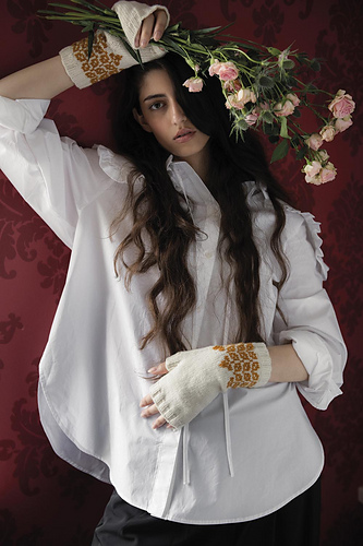Gullregn - fingerless mittens photo 6