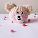 Teddy head charm pattern 